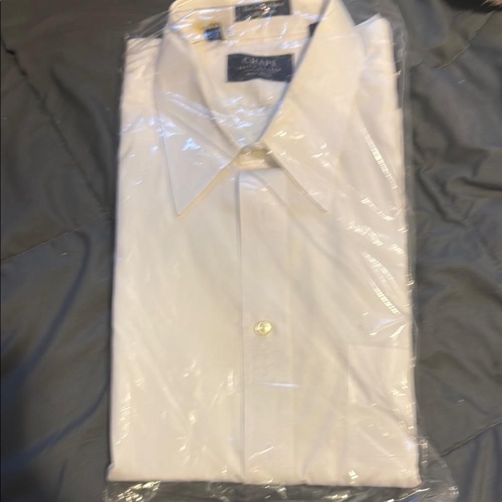 Chaps Men's White Dress Shirt